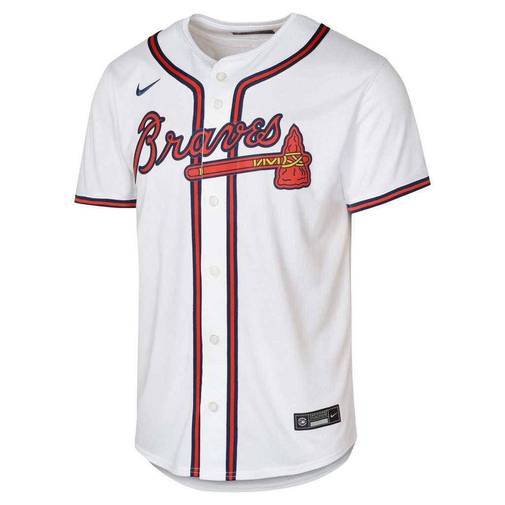 Atlanta Braves Ronald Acuña Jr. Youth Home Limited Jersey — White