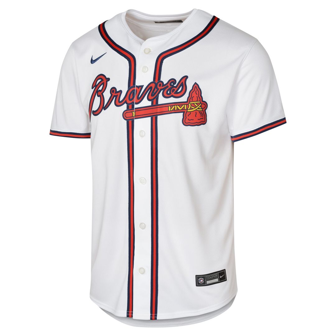 Atlanta Braves Ronald Acuña Jr. Youth Home Limited Jersey — White