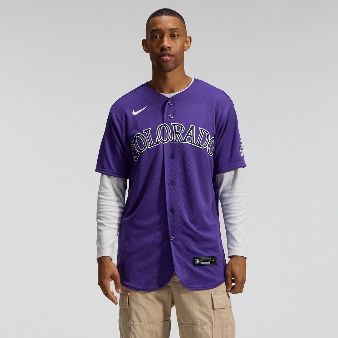 Colorado Rockies Alternate Authentic Jersey — Purple