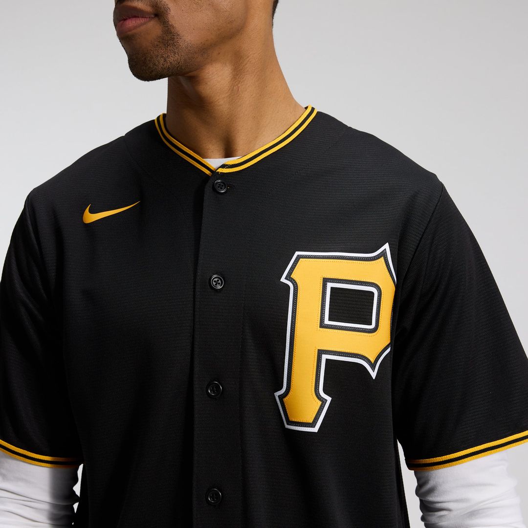 Pittsburgh Pirates Alternate Replica Team Jersey — Black