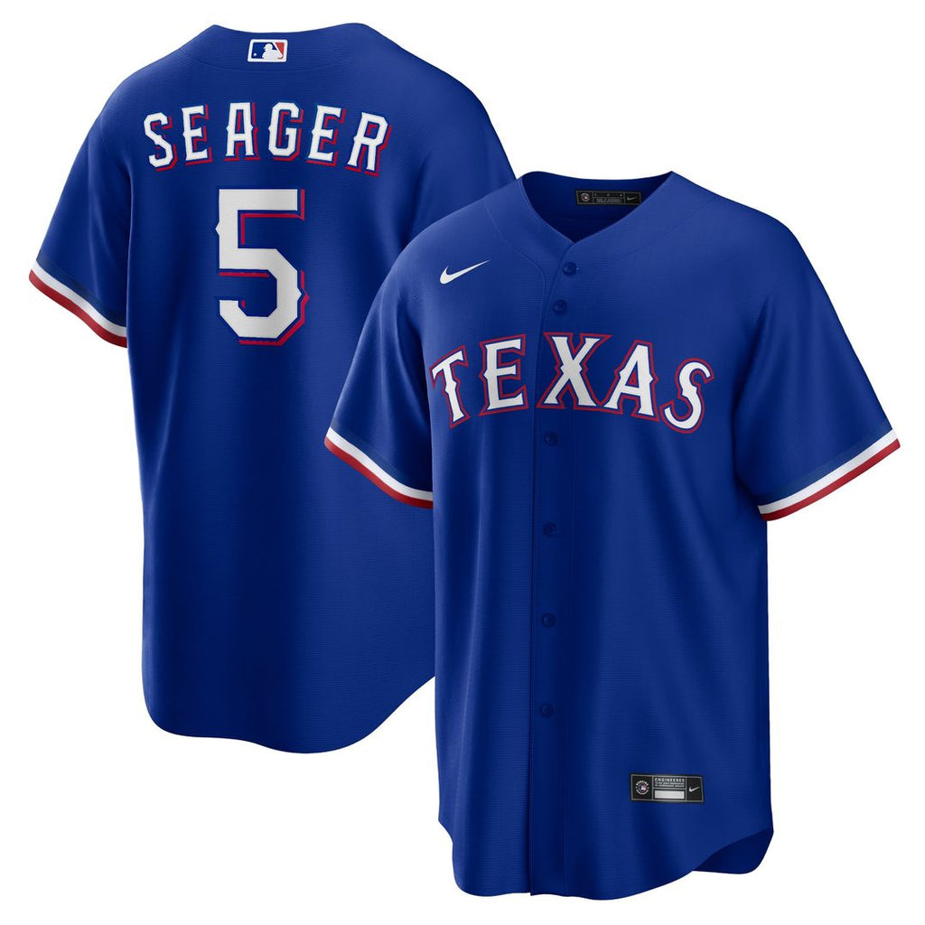 Texas Rangers Corey Seager Alternate 2 Replica Jersey — Royal