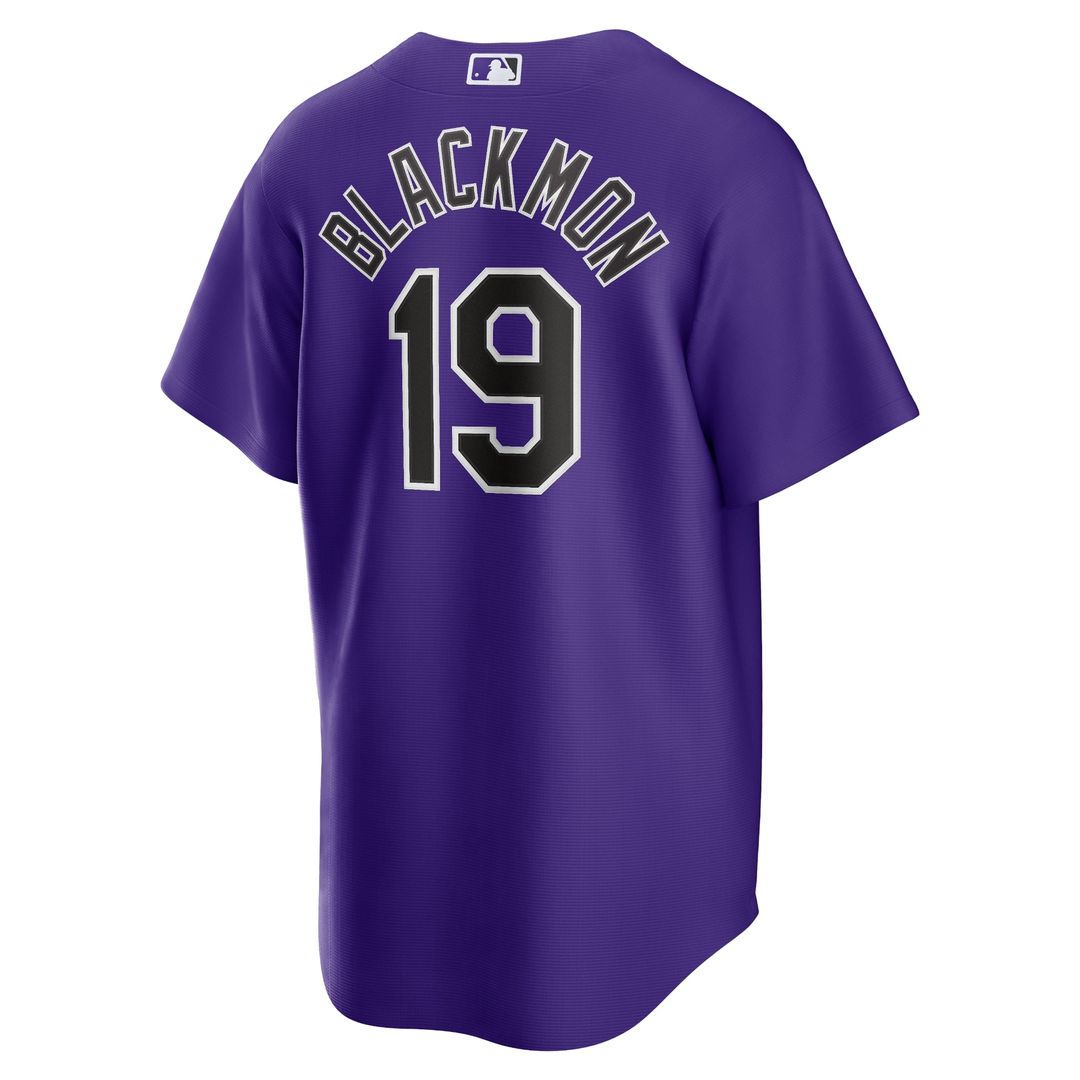 Colorado Rockies Charlie Blackmon Alternate Replica Player Name Jersey — Purple