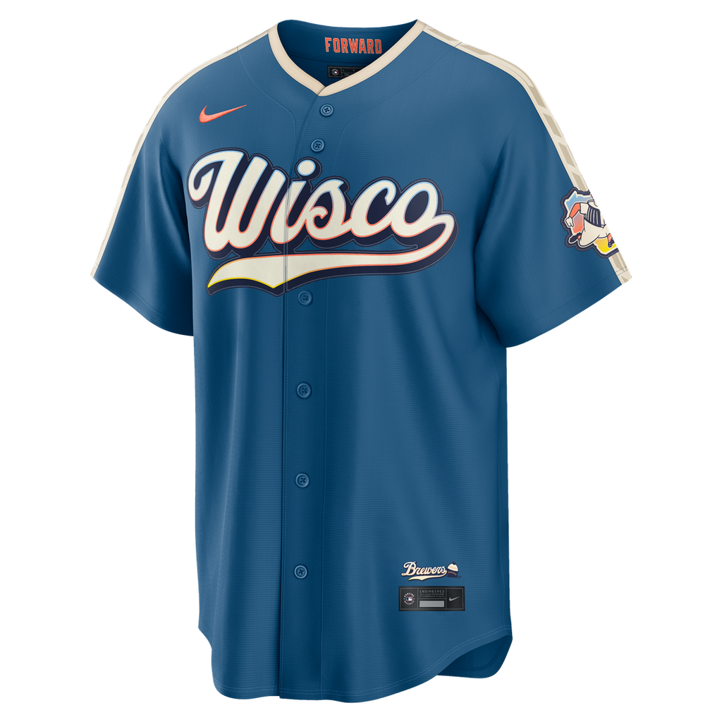 Milwaukee Brewers 2026 City Connect Stadium Jersey — Mineral Blue