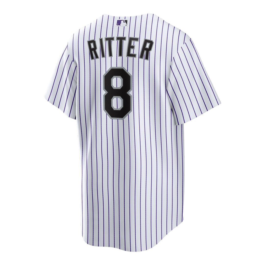 Colorado Rockies Ryan Ritter Home Replica Jersey — White