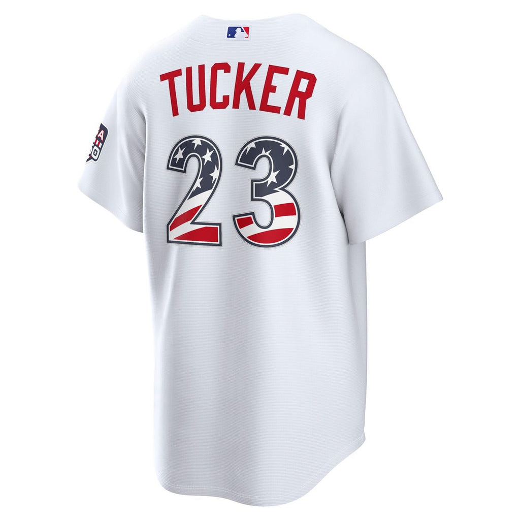 Los Angeles Dodgers Kyle Tucker USA 250 Fourth of July Home Stadium Jersey — White