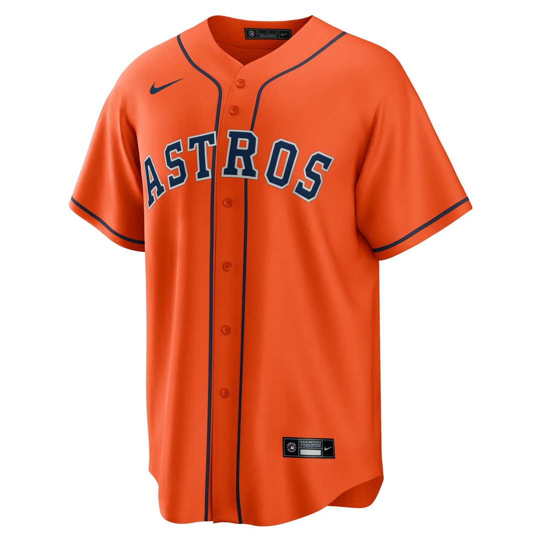 Houston Astros Alternate Replica Team Jersey — Orange