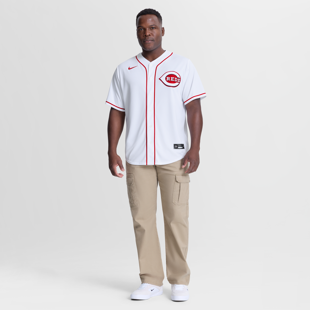 Cincinnati Reds Elly De La Cruz Home Replica Jersey — White