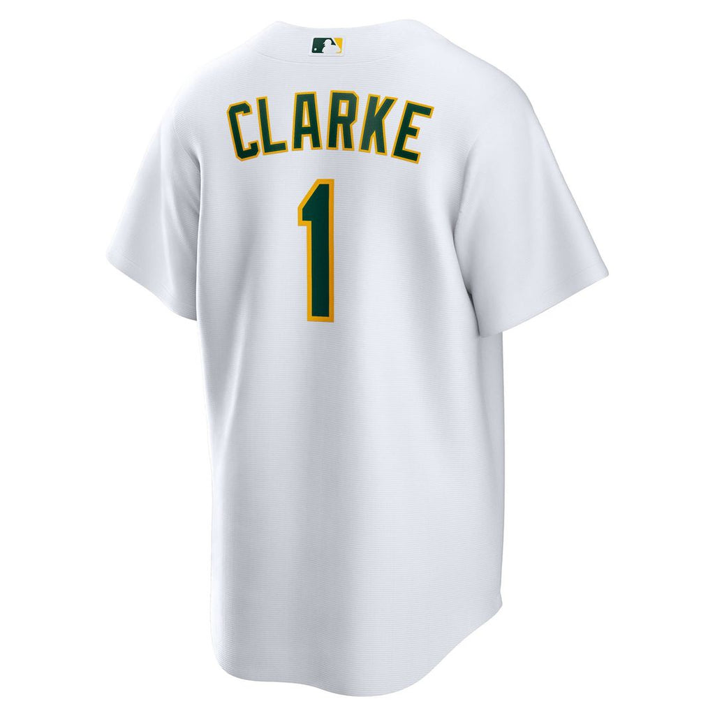 Athletics Denzel Clarke Home Replica Jersey — White