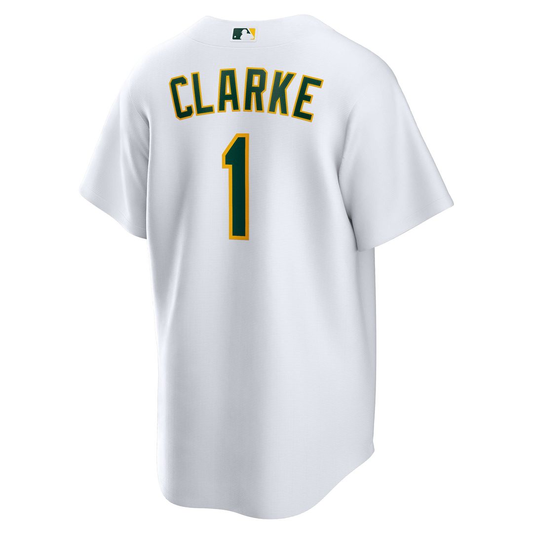 Athletics Denzel Clarke Home Replica Jersey — White