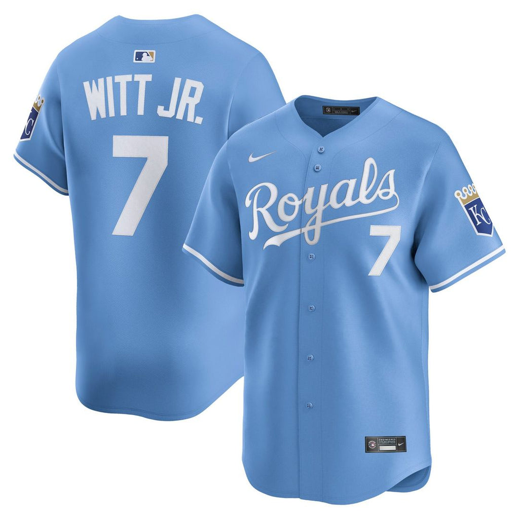 Kansas City Royals Bobby Witt Jr. Alternate Limited Jersey — Light Blue