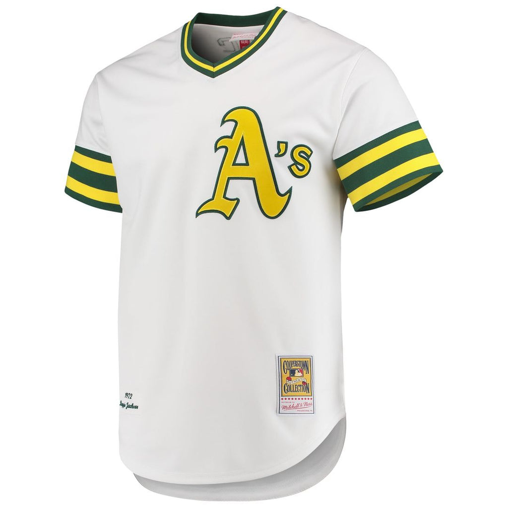 Athletics Reggie Jackson 1972 Cooperstown Authentic Jersey — White