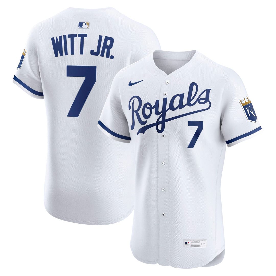 Kansas City Royals Bobby Witt Jr. Home ElitePlayer Jersey — White