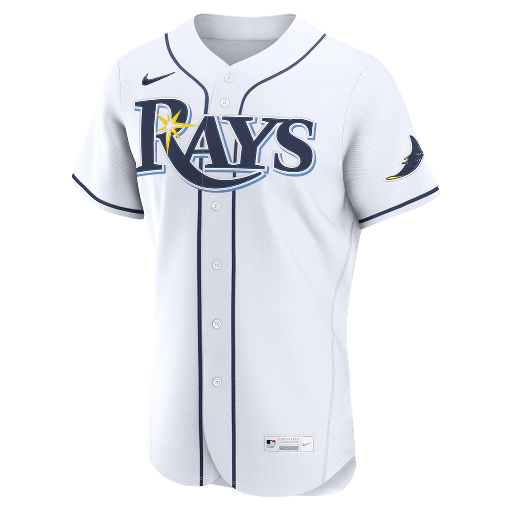 Tampa Bay Rays Home Authentic Jersey — White