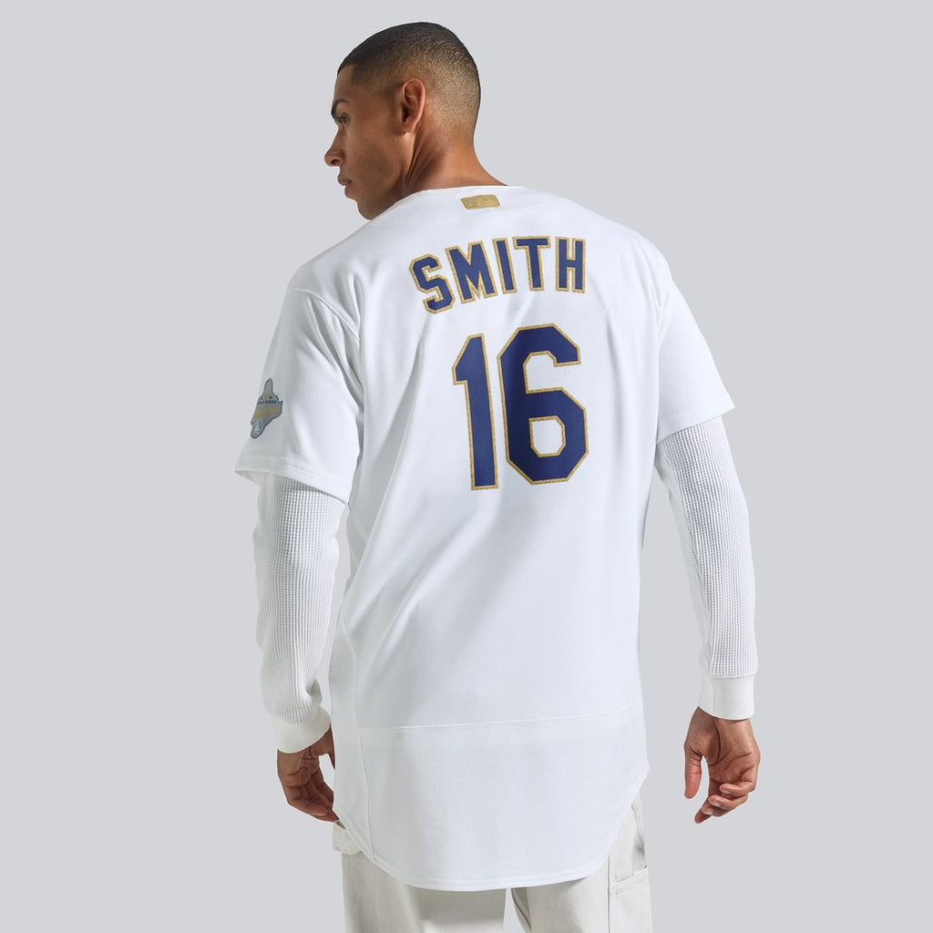 Los Angeles Dodgers Will Smith 2026 Gold Collection Authentic Jersey — White