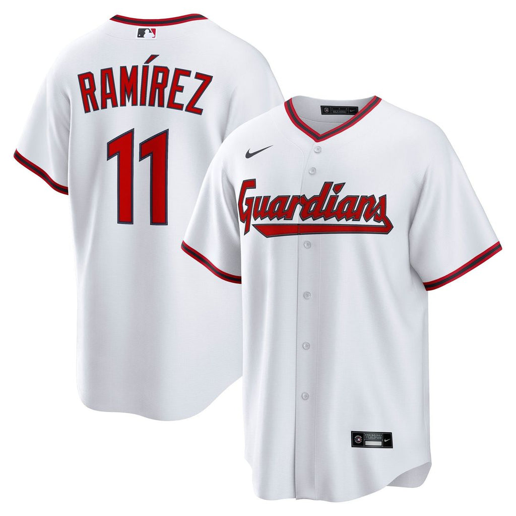 Cleveland Guardians José Ramírez Home Replica Jersey — White