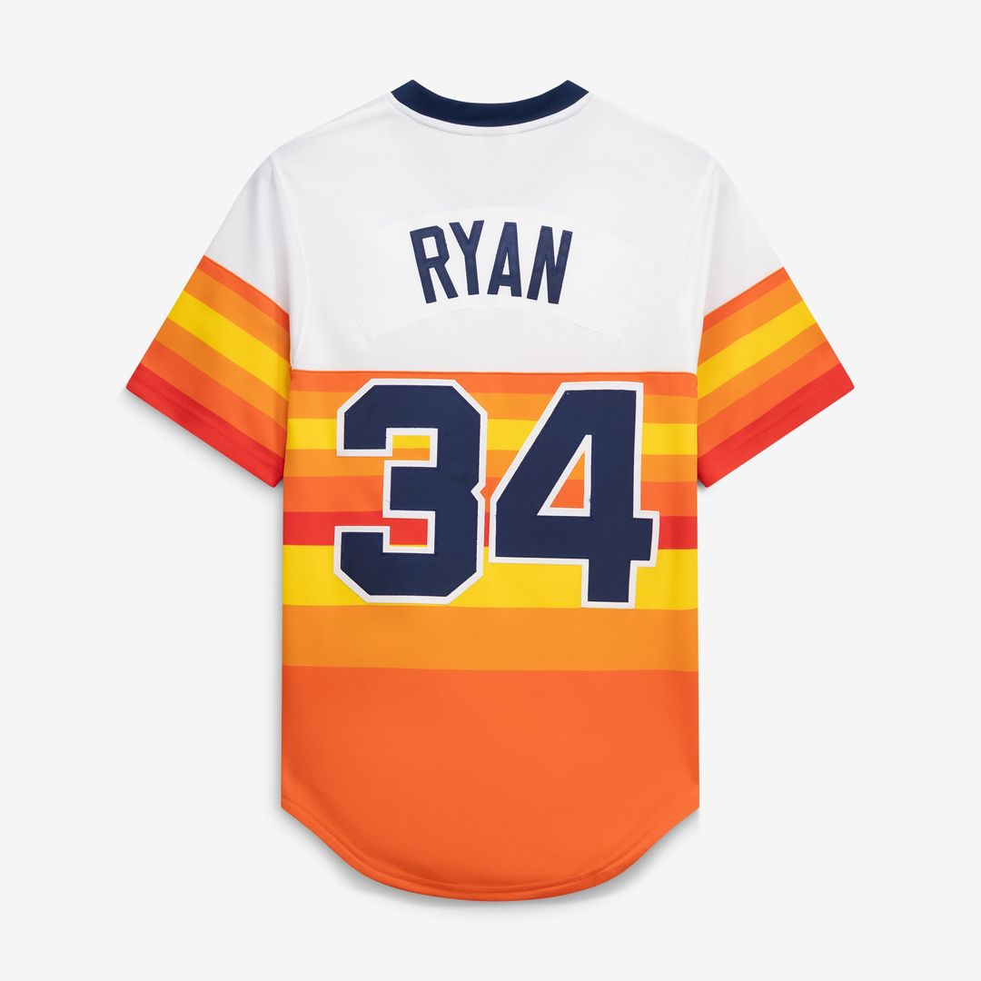 Houston Astros Nolan Ryan Throwback Authentic Jersey — White