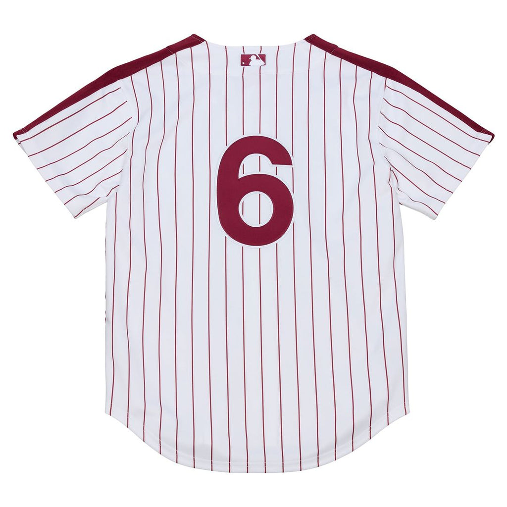 Philadelphia Phillies Jimmy Rollins 2003 Cooperstown Authentic Jersey — White