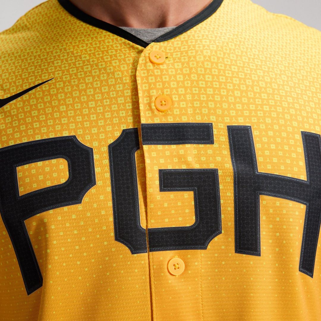 Pittsburgh Pirates City Connect Replica Jersey — Gold