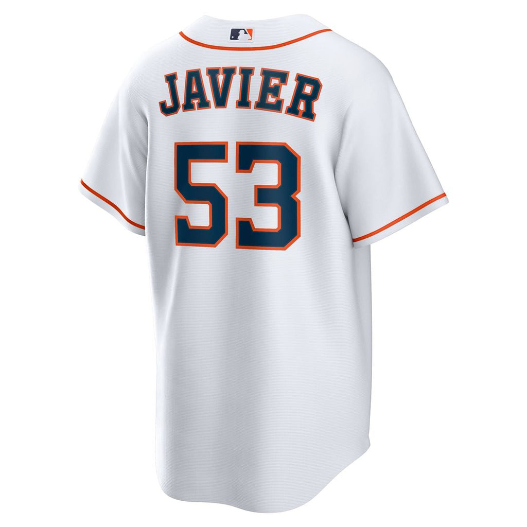 Houston Astros Cristian Javier Home Replica Jersey — White