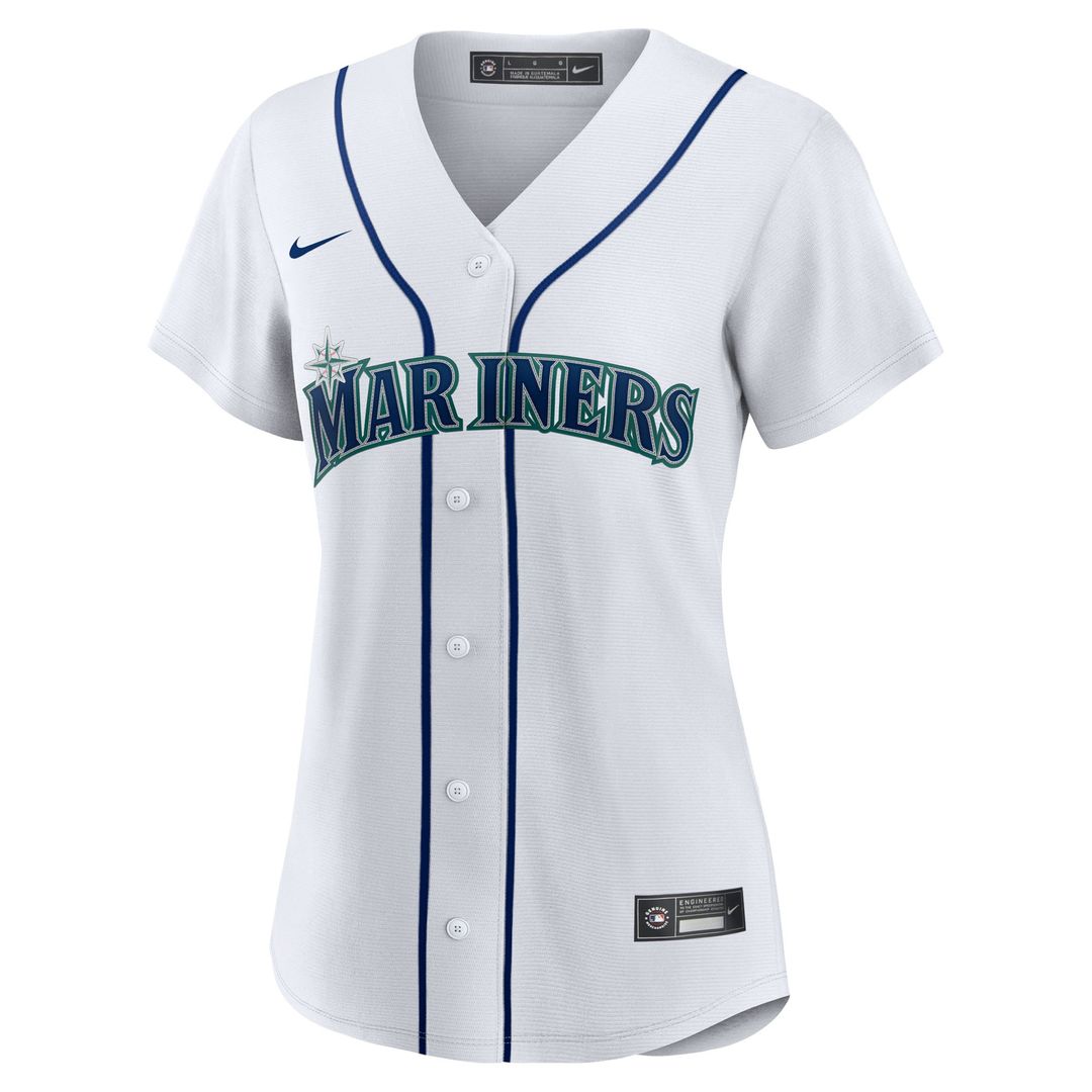 Seattle Mariners Bryan Woo Women's Home Replica Jersey — White