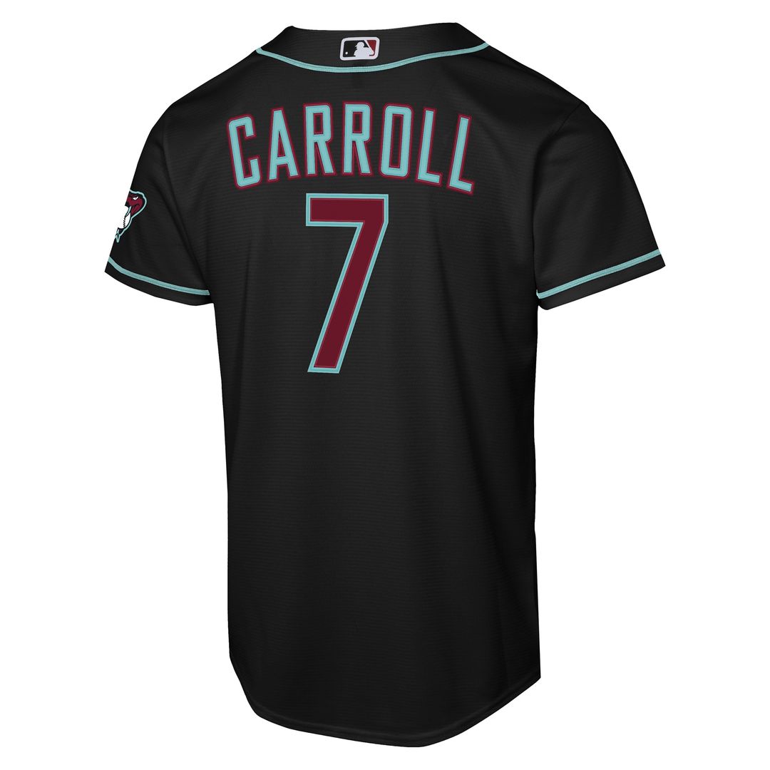 Arizona Diamondbacks Corbin Carroll Youth Alternate Stadium Jersey — Black