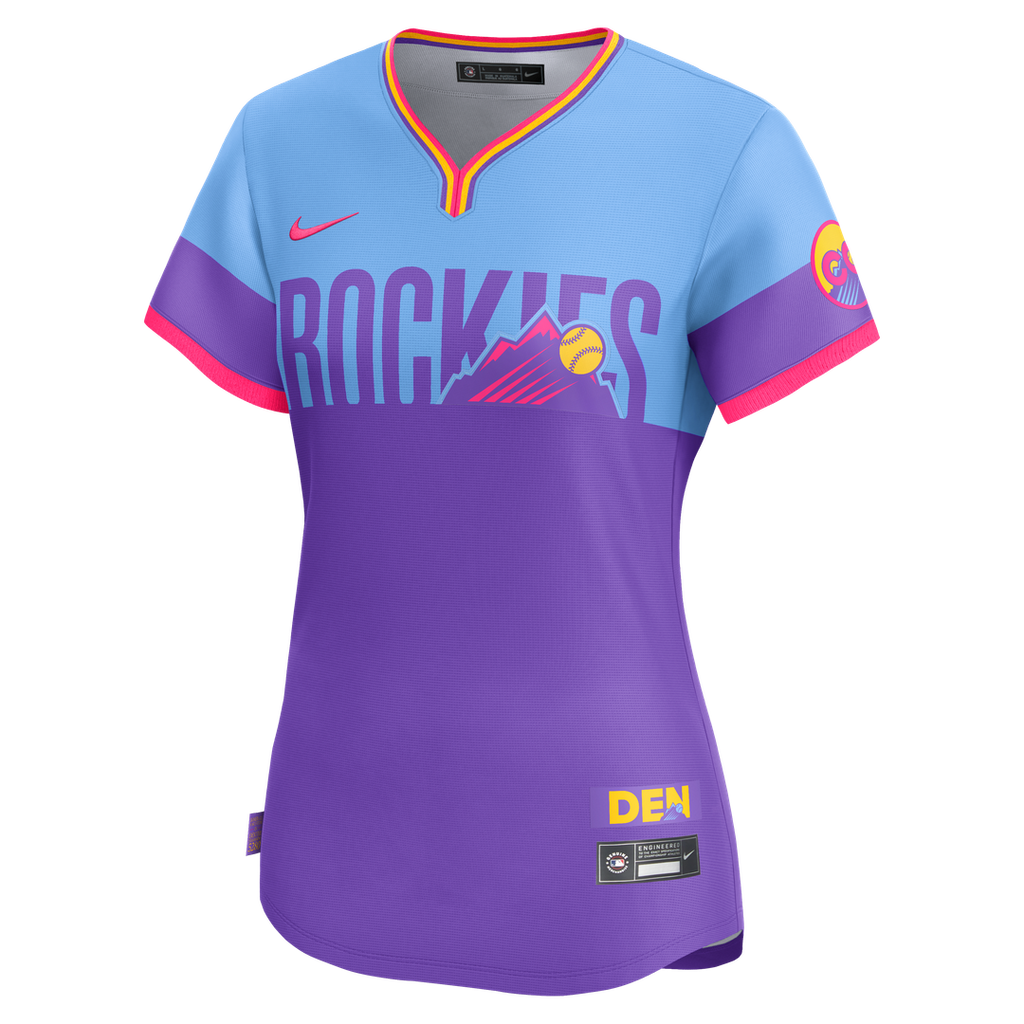 Colorado Rockies Women's 2025 City Connect Limited Jersey — Purple/Light Blue