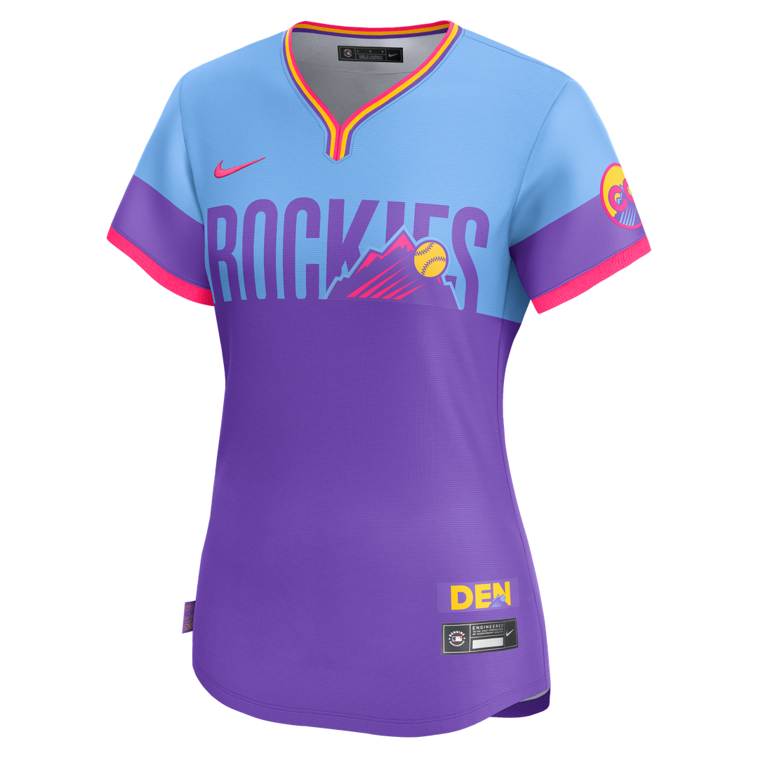 Colorado Rockies Women's 2025 City Connect Limited Jersey — Purple/Light Blue