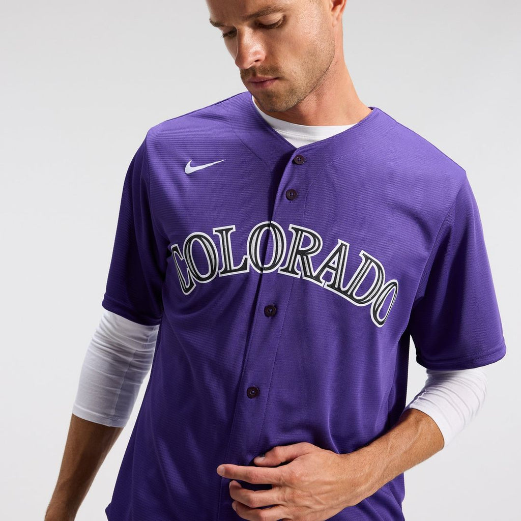Colorado Rockies Alternate Replica Team Jersey — Purple