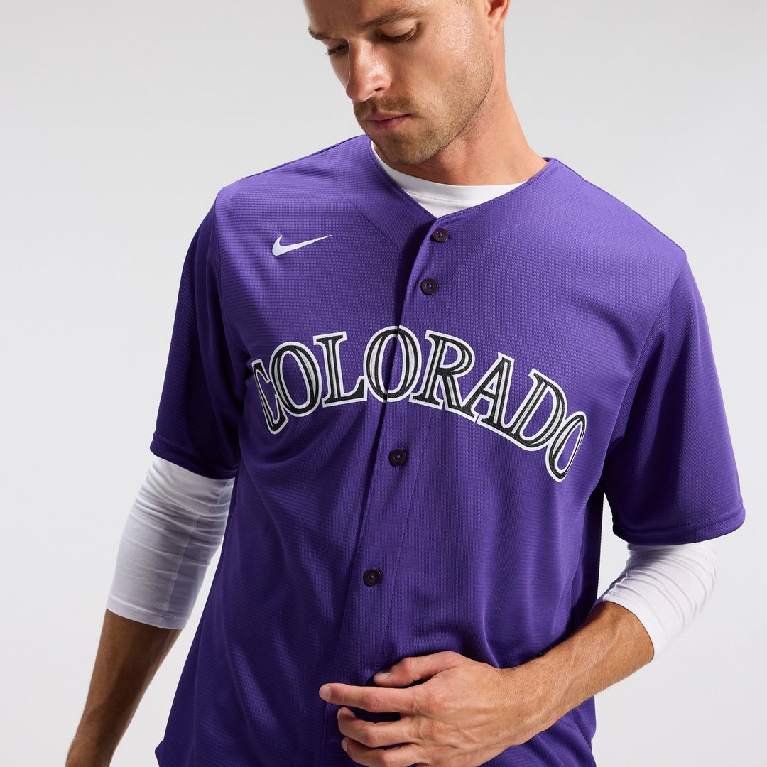 Colorado Rockies Alternate Replica Team Jersey — Purple