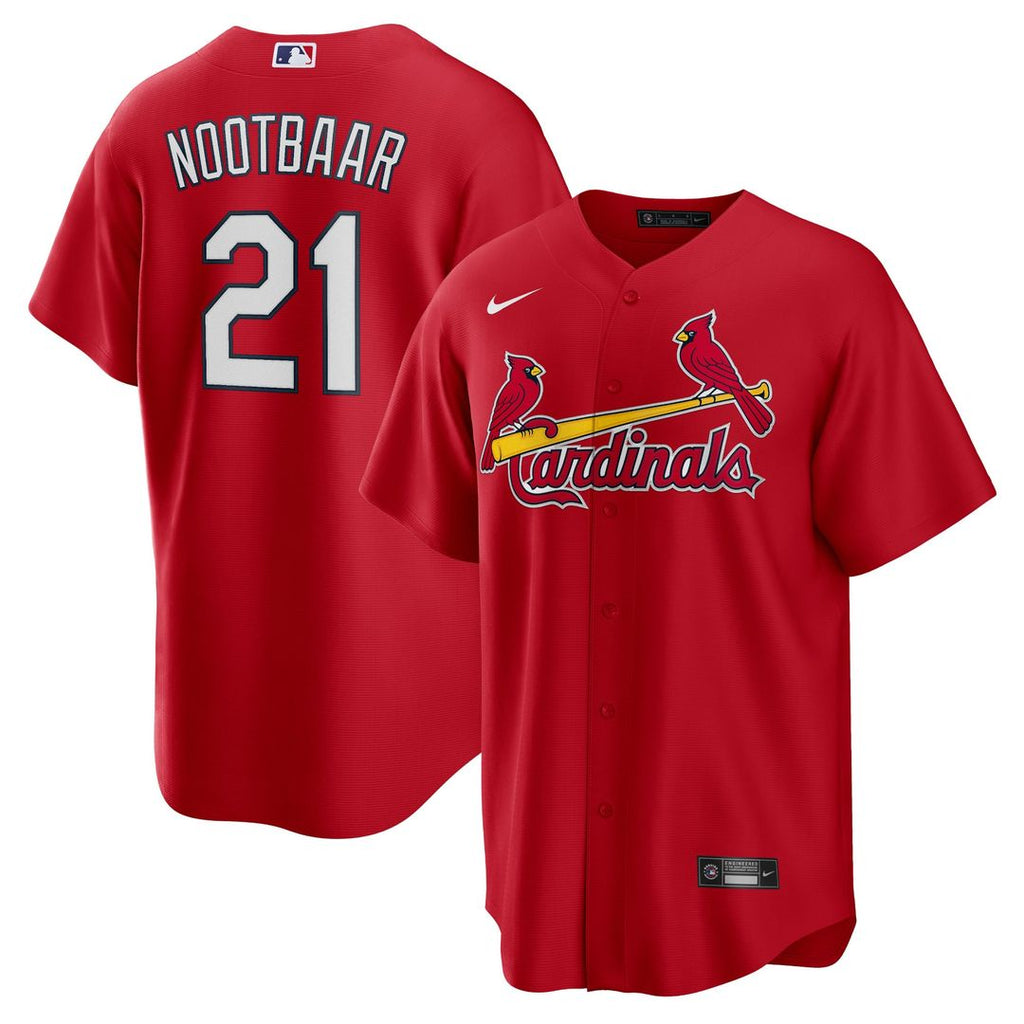 St. Louis Cardinals Lars Nootbaar Big & Tall Alternate Replica Jersey — Red