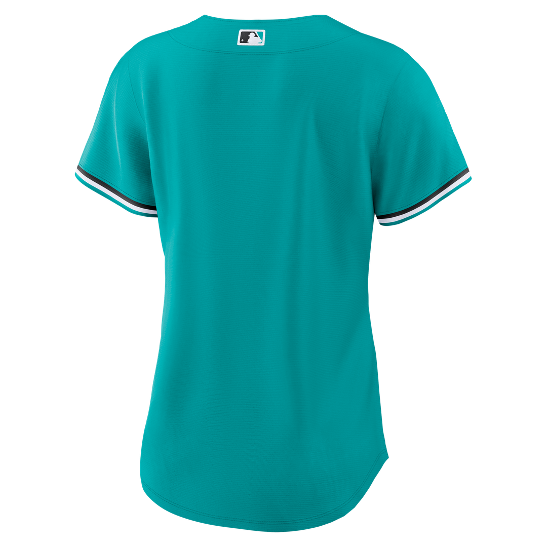 Miami Marlins Women's Alternate Replica Jersey — Teal