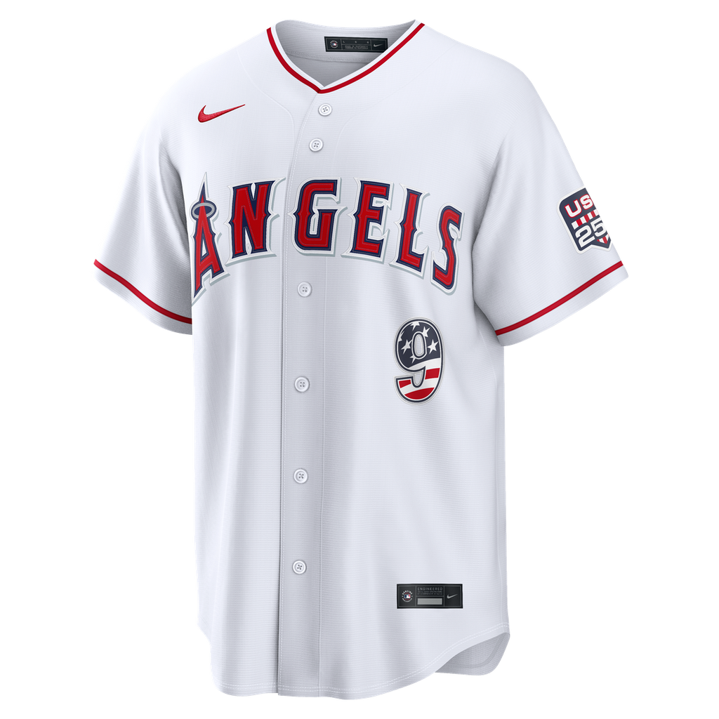 Los Angeles Angels Zach Neto USA 250 Fourth of July Stadium Jersey — White