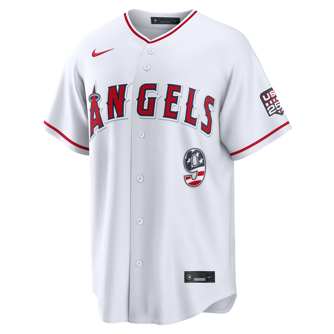 Los Angeles Angels Zach Neto USA 250 Fourth of July Stadium Jersey — White