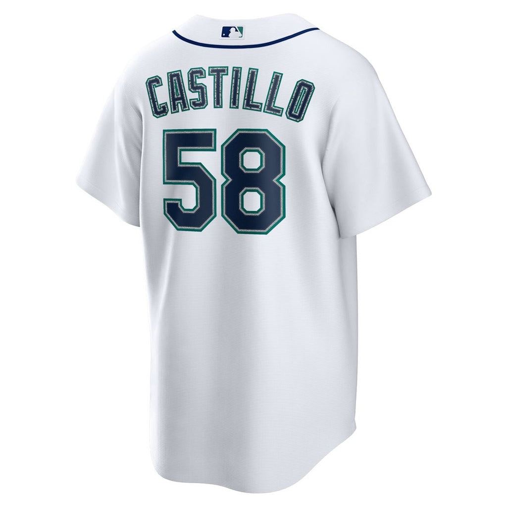 Seattle Mariners Luis Castillo Home Replica Jersey — White