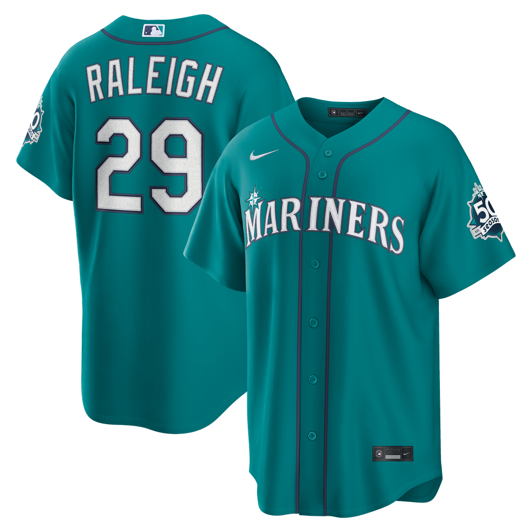 Seattle Mariners Cal Raleigh Alternate Stadium Jersey — Cream