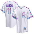 Kansas City Royals Maikel Garcia 2026 City Connect Stadium Jersey — White