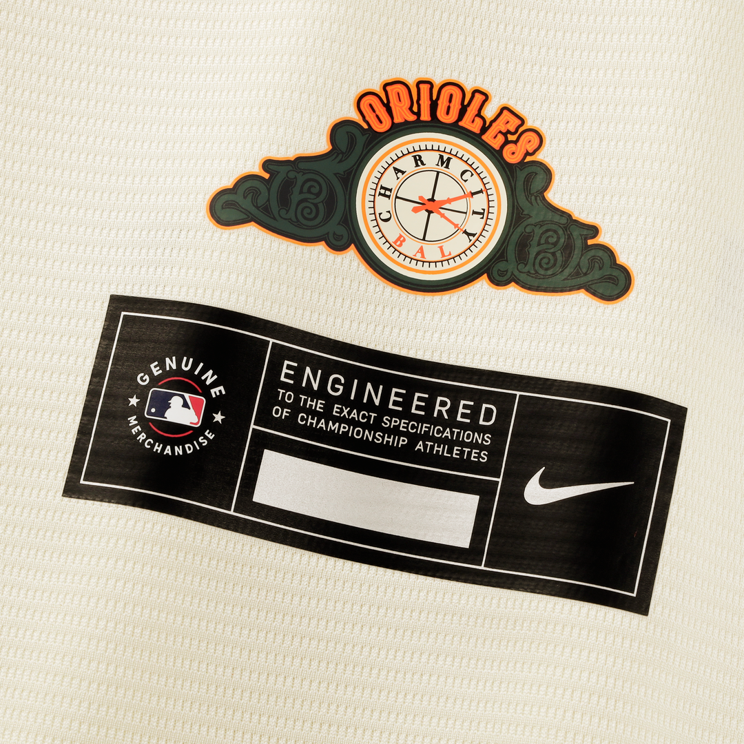 Baltimore Orioles Gunnar Henderson 2026 City Connect Stadium Jersey — Cream