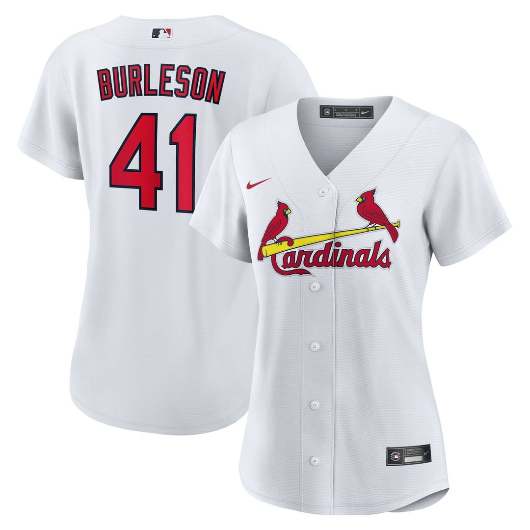 St. Louis Cardinals Alec Burleson Women's Home Replica Jersey — White