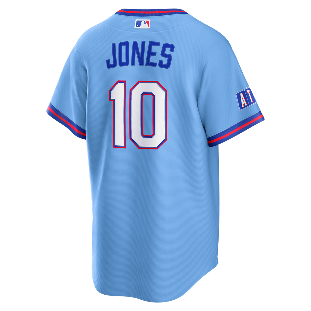 Atlanta Braves Chipper Jones 2026 City Connect Stadium Jersey — Powder Blue