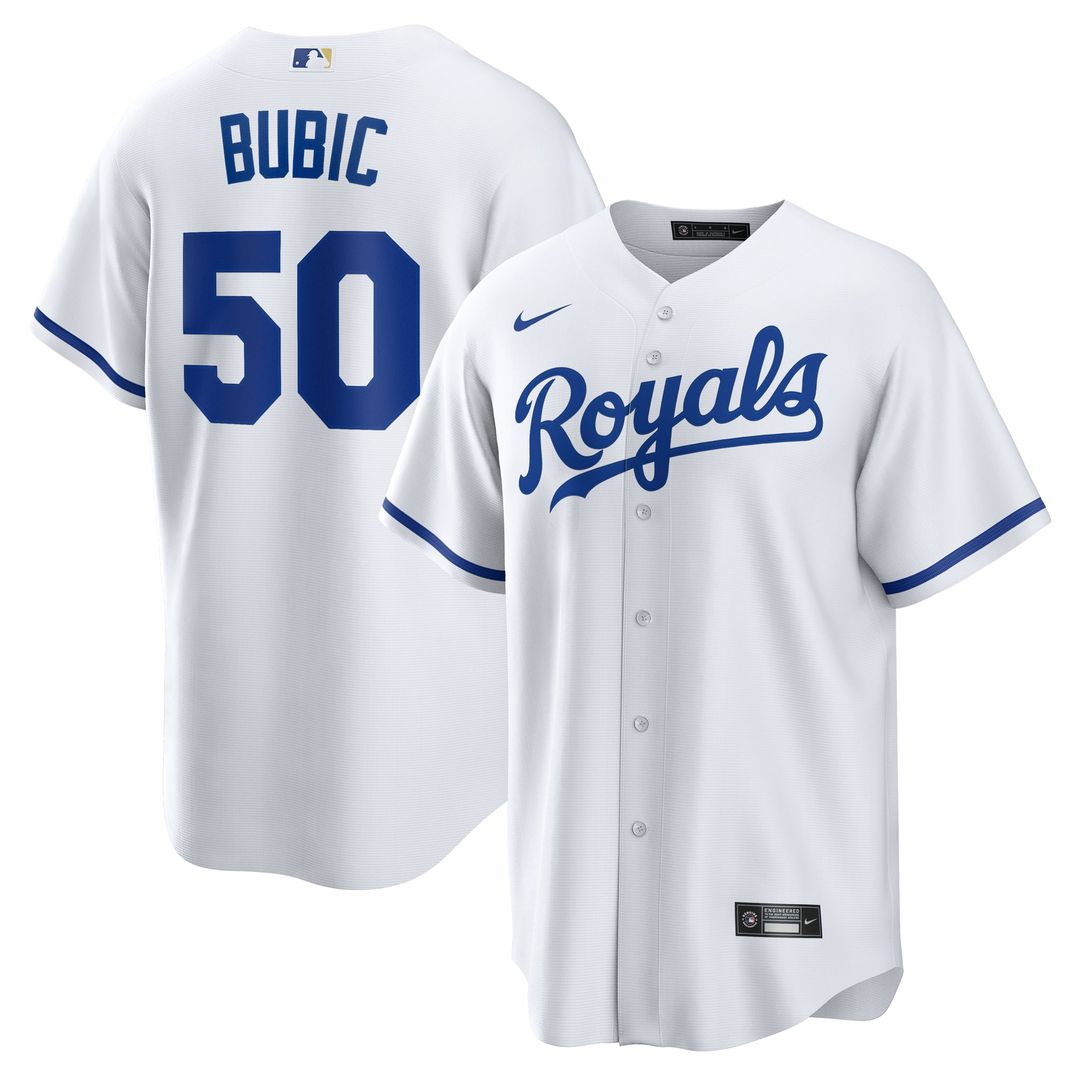 Kansas City Royals Kris Bubic Home Replica Jersey — White