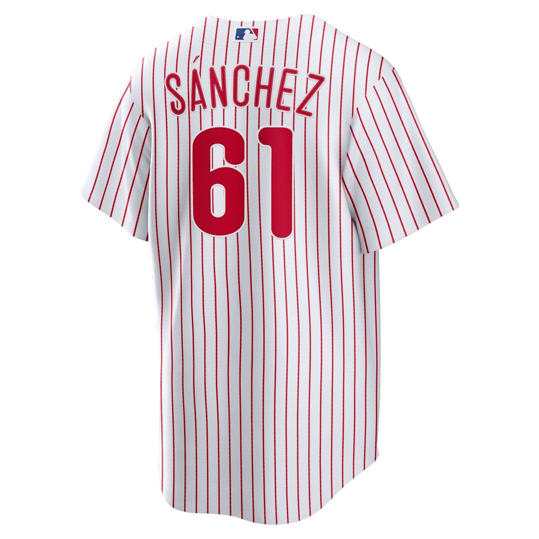 Philadelphia Phillies Cristopher Sanchez Home Replica Jersey — White