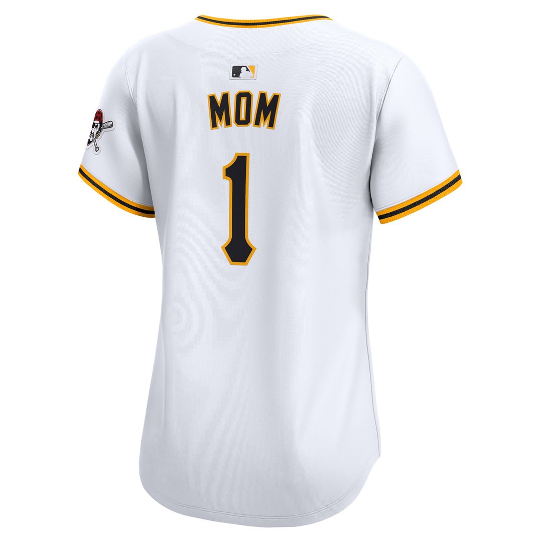 Pittsburgh Pirates Women's #1 Mom Home Limited Jersey — White