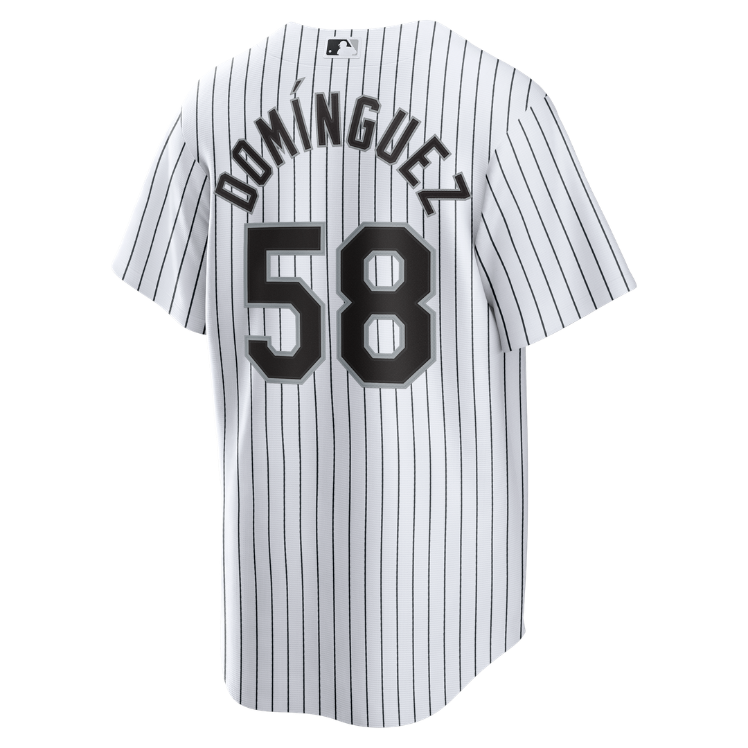 Chicago White Sox Seranthony Domínguez Home Replica Jersey — White