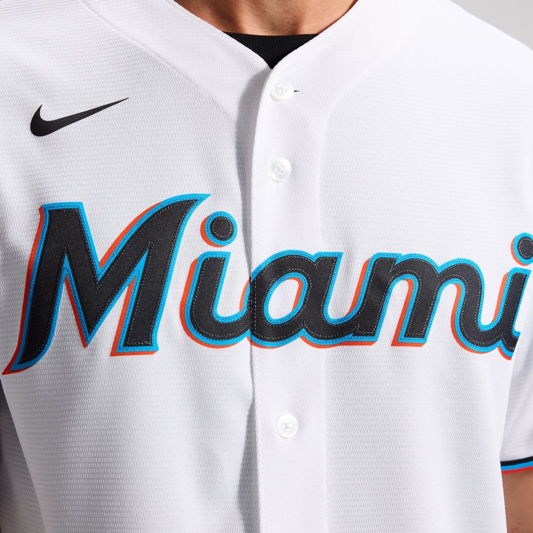 Miami Marlins Home Replica Team Jersey — White