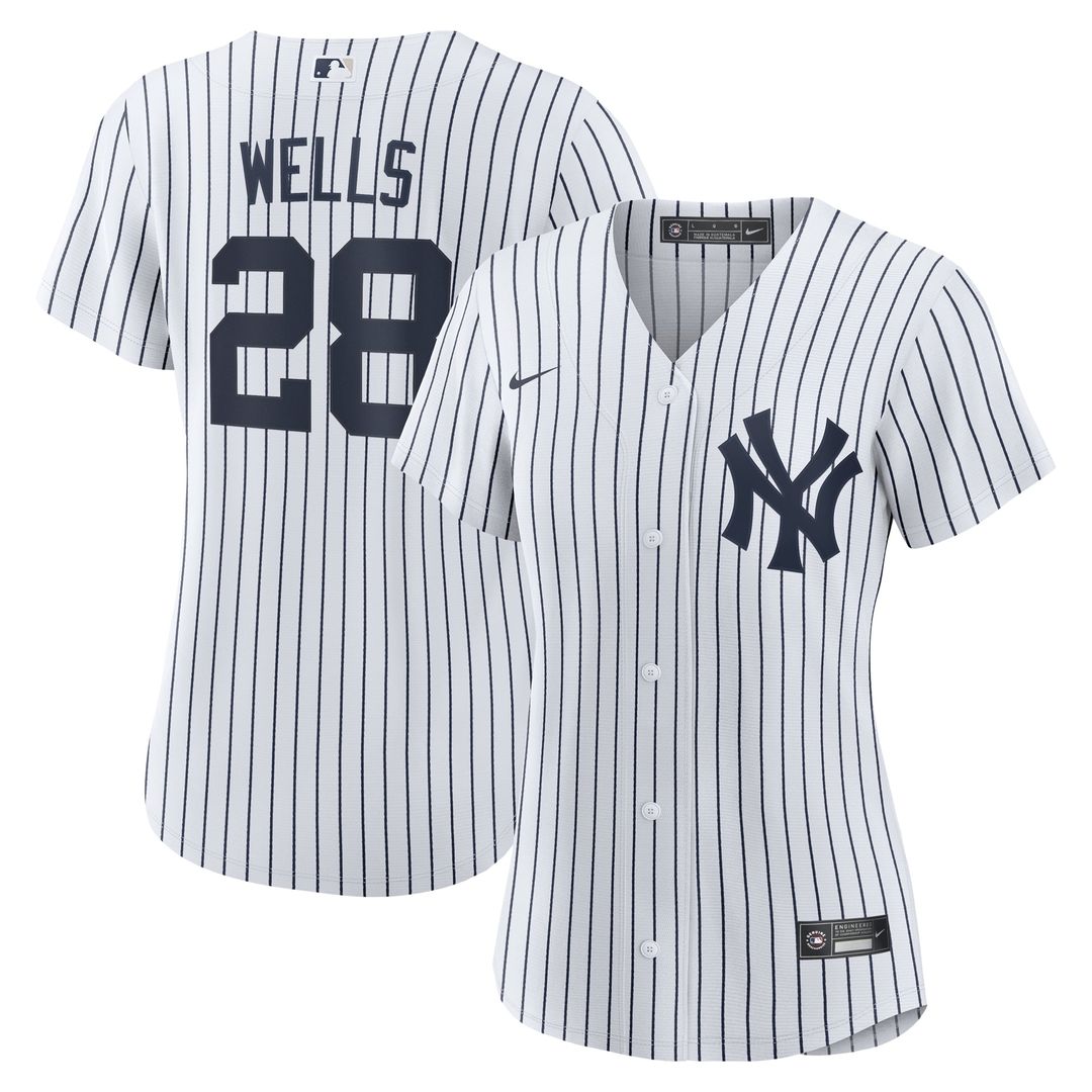 New York Yankees Austin Wells Women's Home Replica Jersey — White