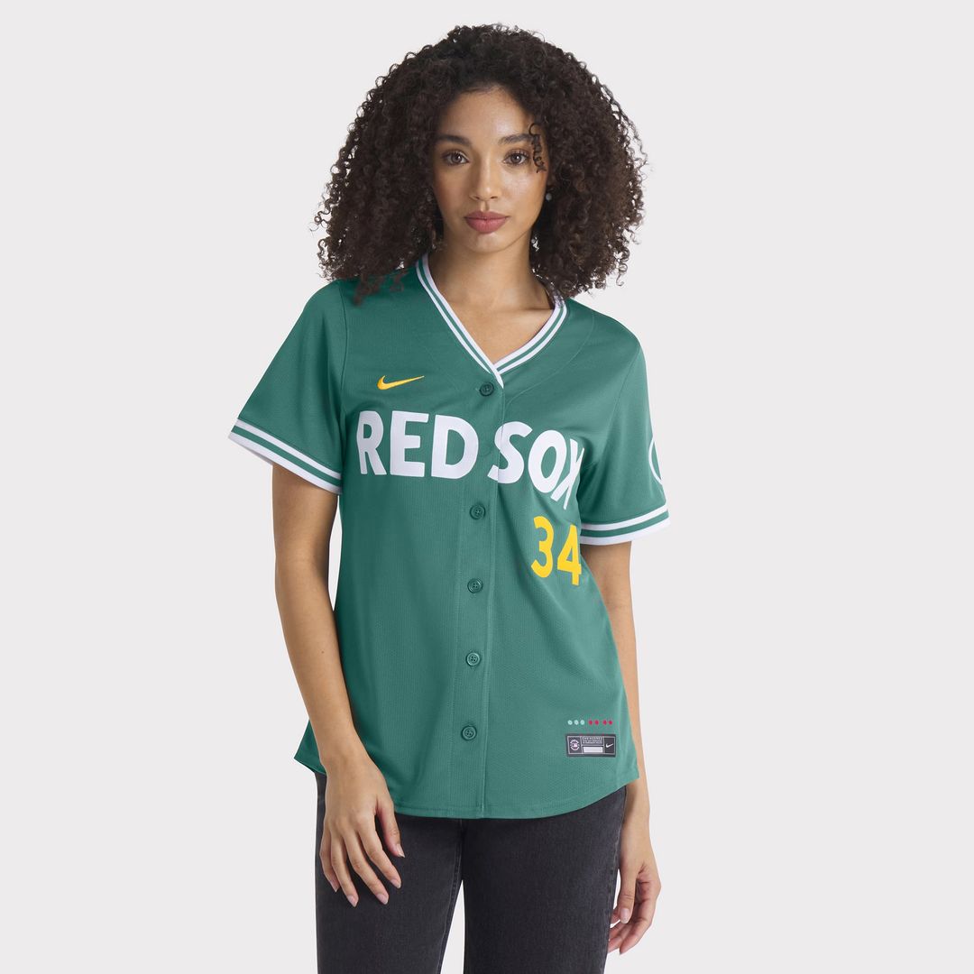 Boston Red Sox David Ortiz Women's 2025 City Connect Limited Retired Player Jersey — Green