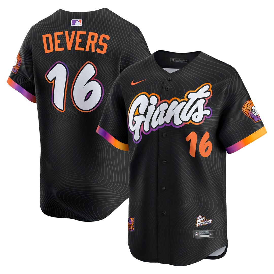 San Francisco Giants Rafael Devers 2025 City Connect Limited Jersey — Black