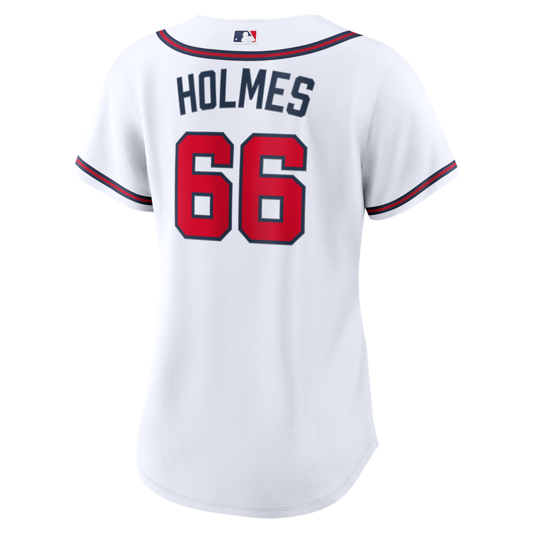 Atlanta Braves Grant Holmes Women's Home Replica Jersey — White