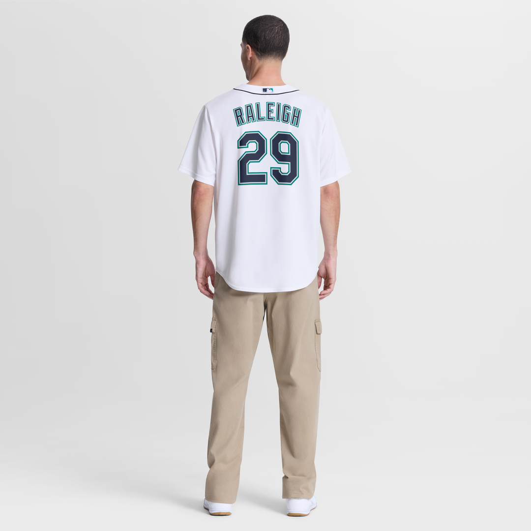 Seattle Mariners Cal Raleigh Home Replica Jersey — White