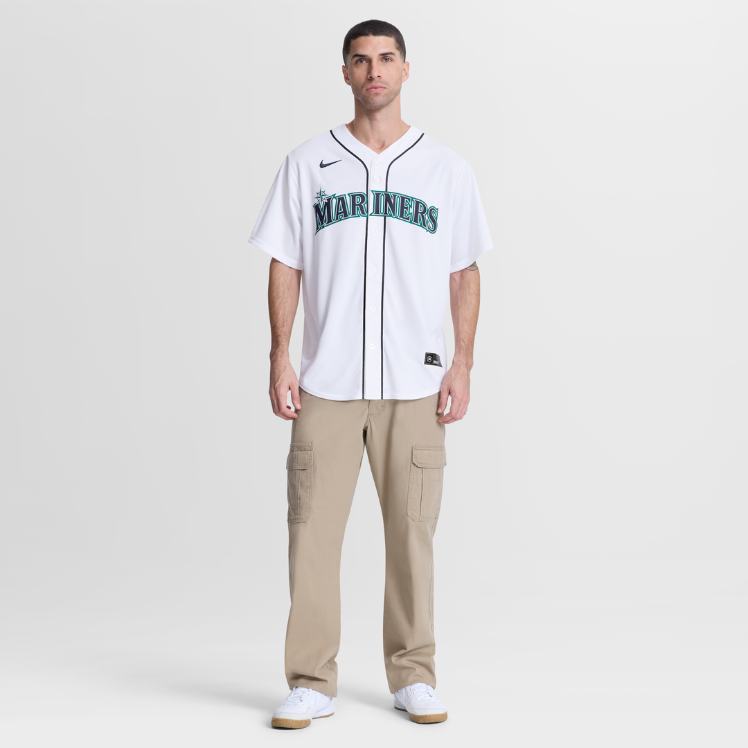 Seattle Mariners Cal Raleigh Road Replica Jersey — Navy
